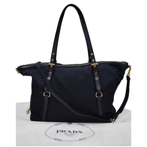 prada tessuto saffiano nylon and leather shopping tote bag|authentic Prada saffiano bag.